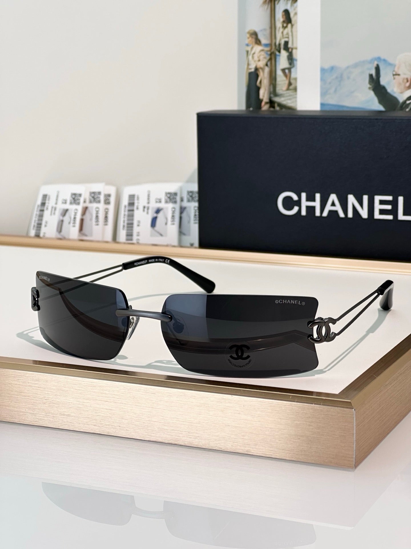 CHANEL4051 Vintage SOLD OUT  RECTANGLE sunglasses  🖤