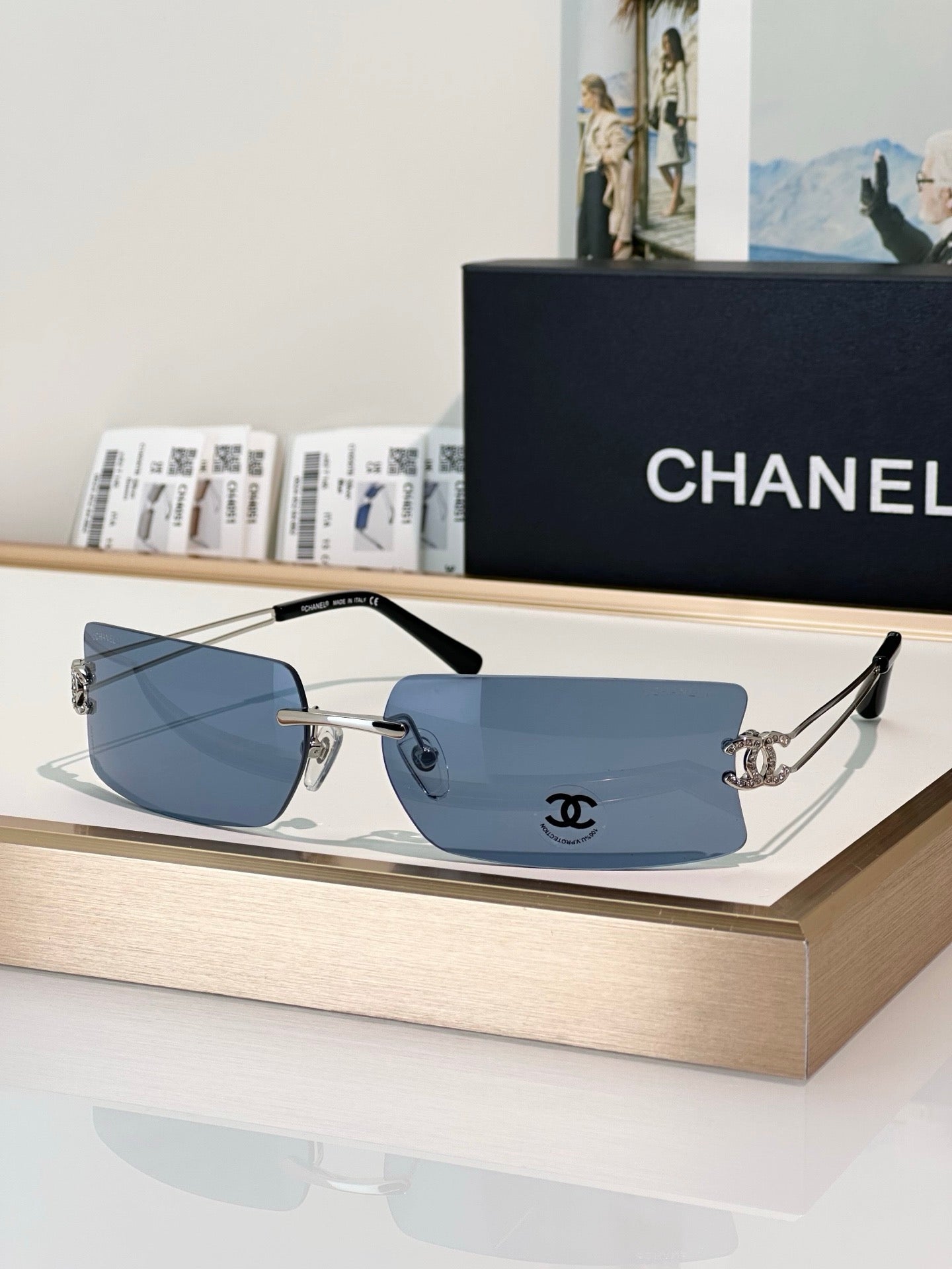 CHANEL4051 Vintage SOLD OUT  RECTANGLE sunglasses  🖤