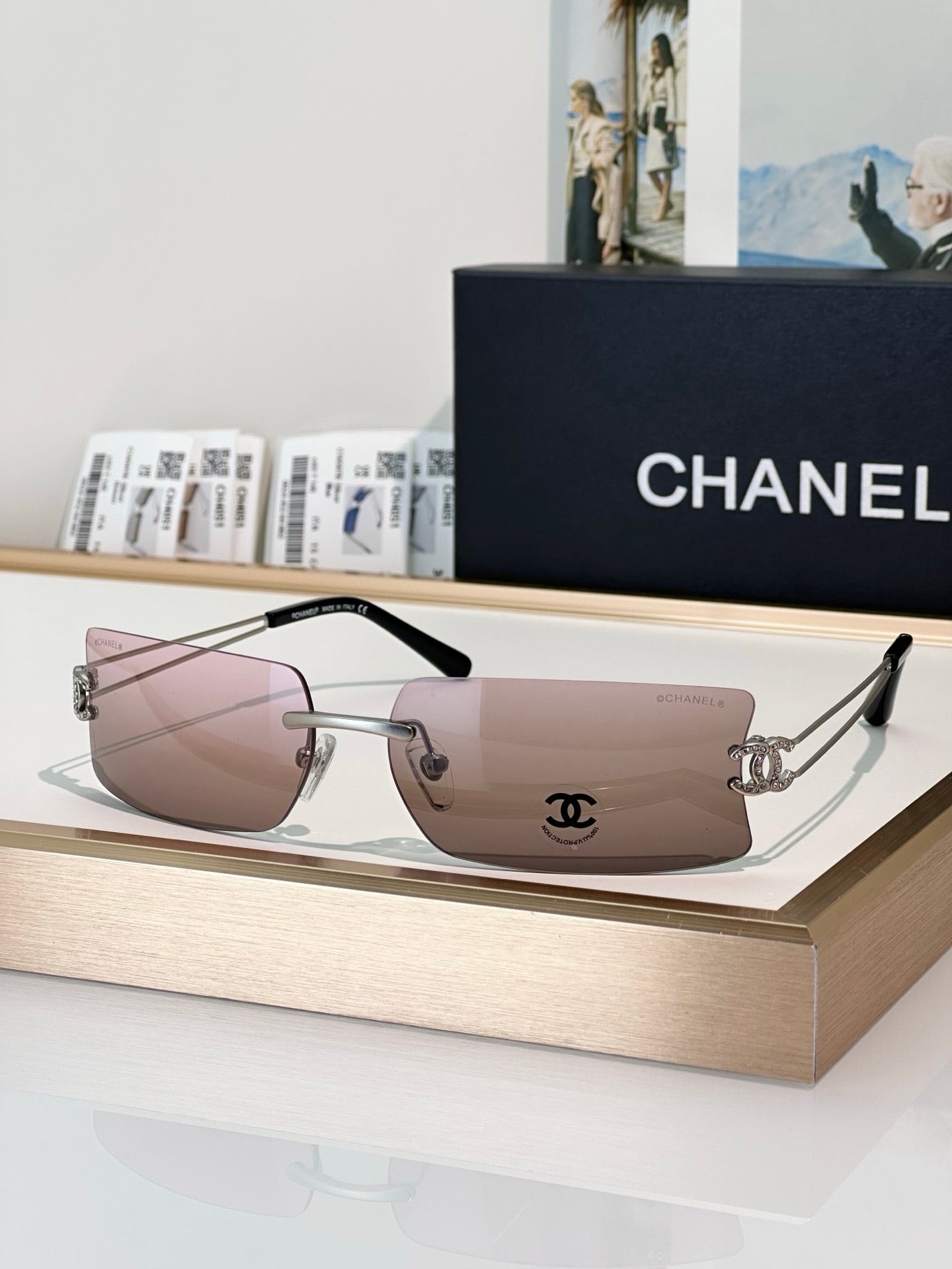 CHANEL4051 Vintage SOLD OUT  RECTANGLE sunglasses  🖤