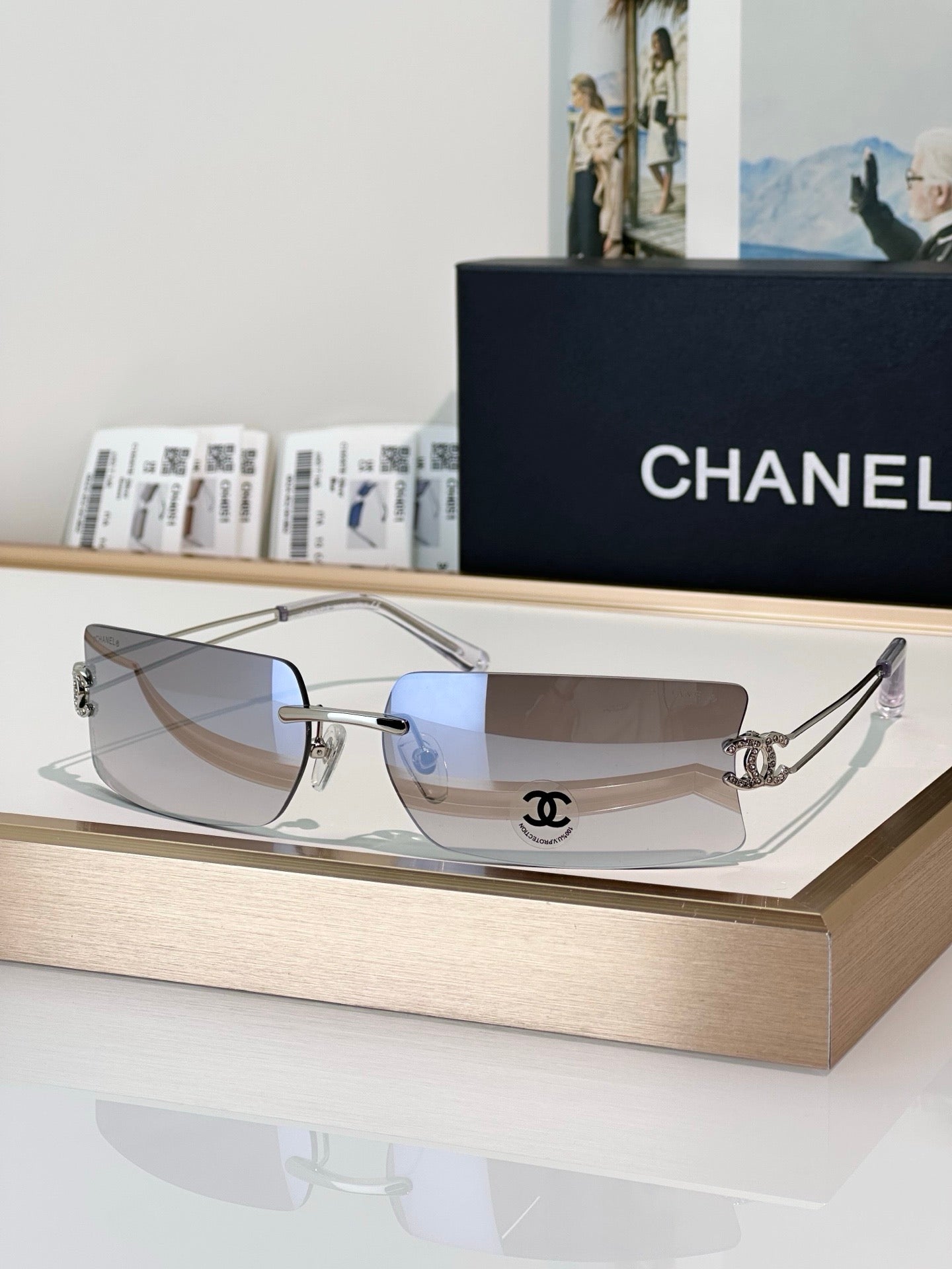 CHANEL4051 Vintage SOLD OUT  RECTANGLE sunglasses  🖤