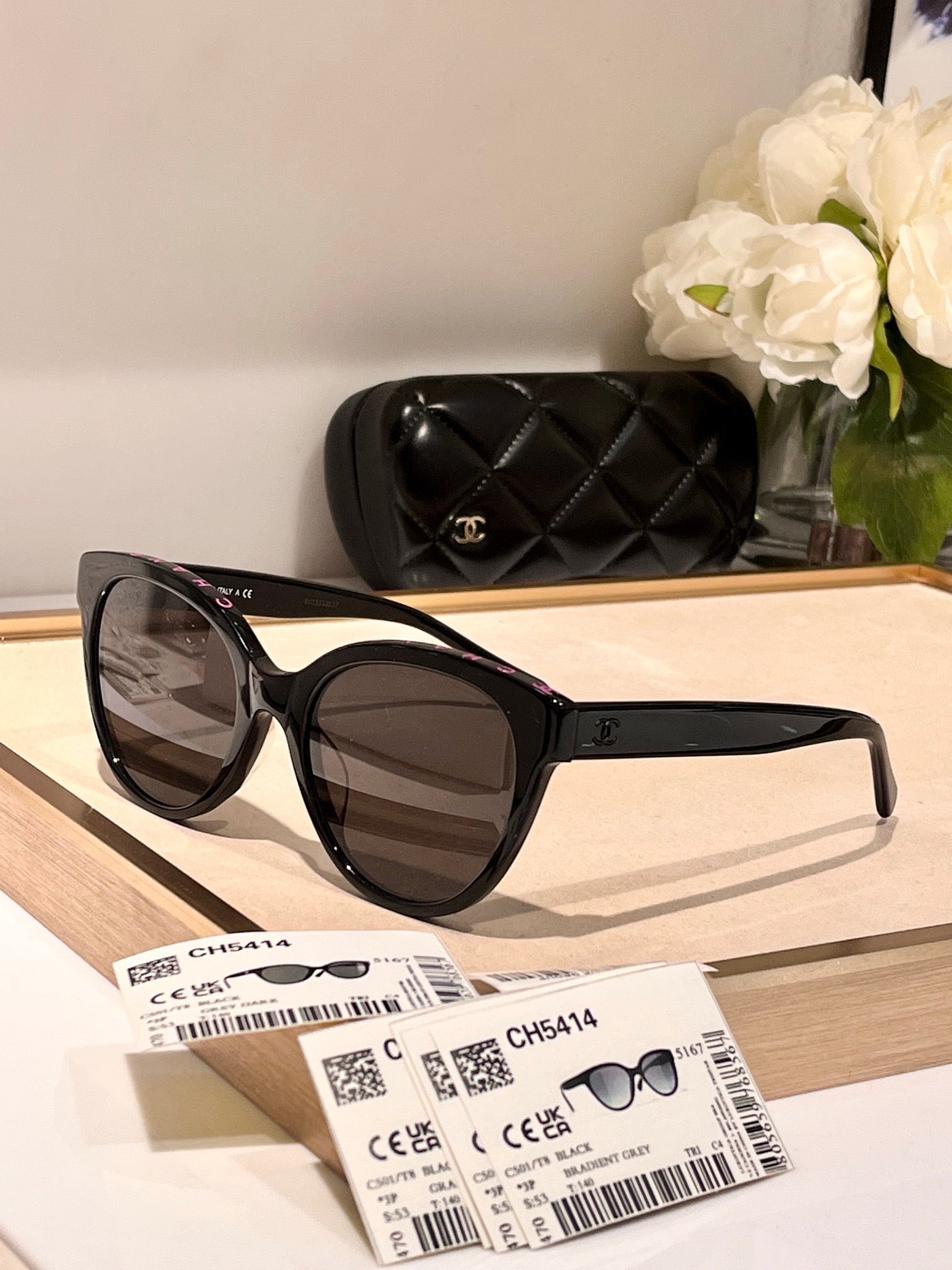 CHANEL BUTTERFLY SUNGLASSES Acetate Black   🖤