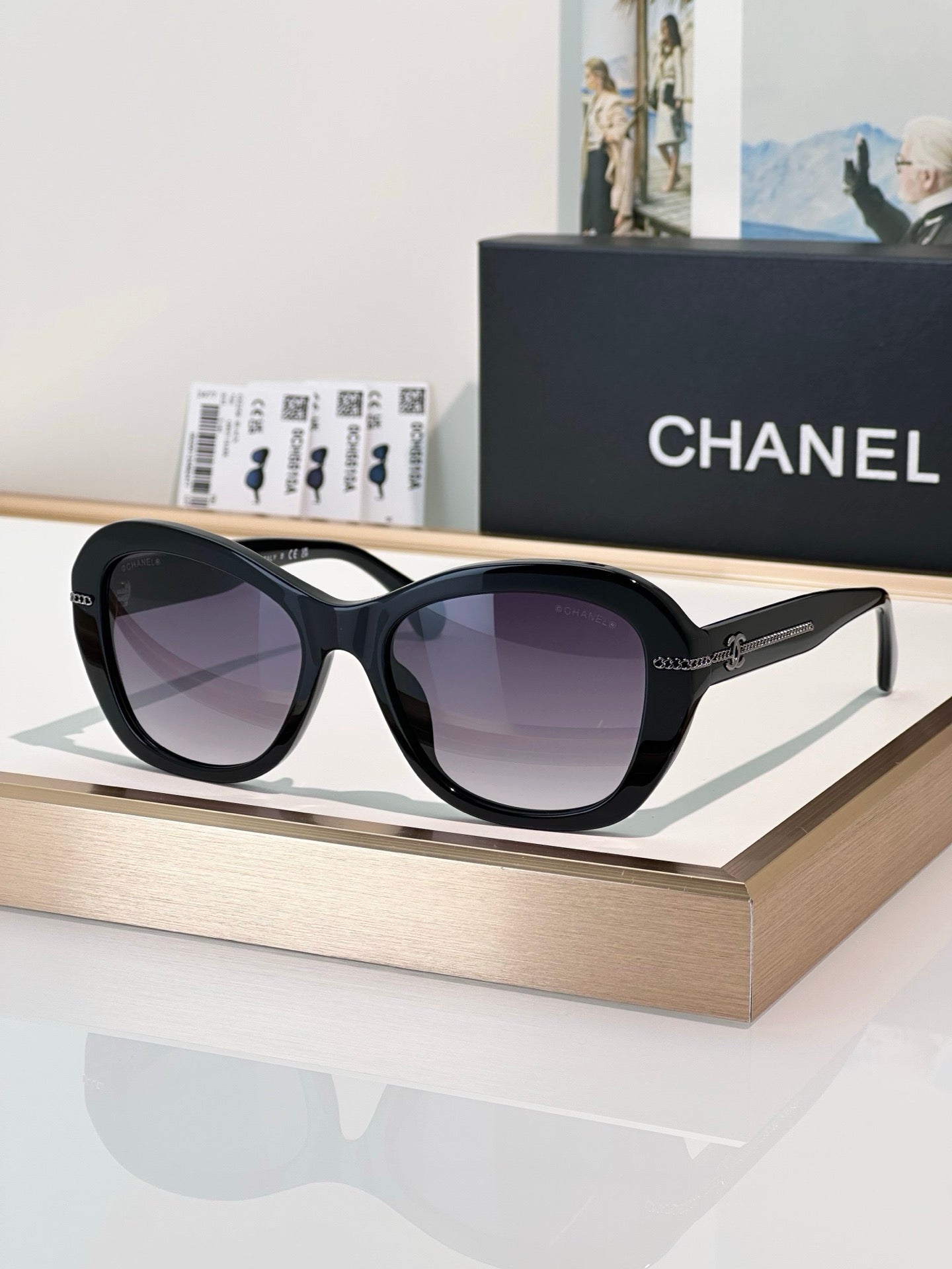 CHANEL 5510 Butterfly Polarises SUNGLASSES🖤