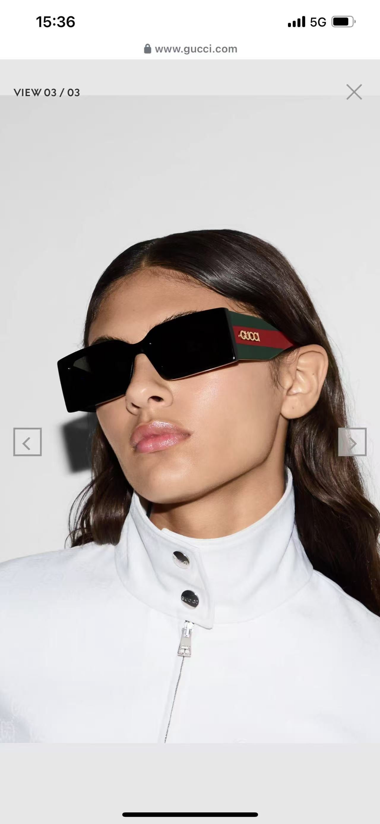 Gucci 1860S Logo-Print Rectangular Sunglasses ✨