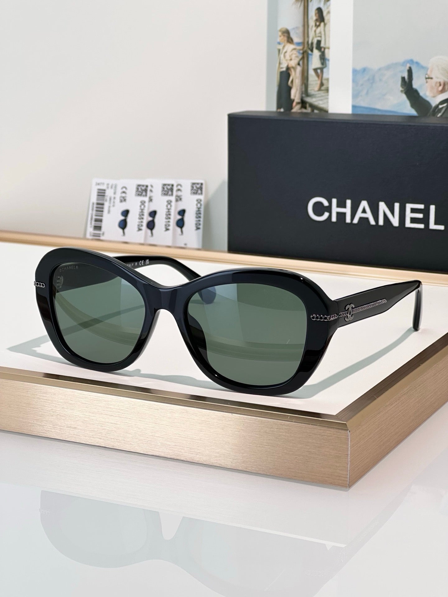 CHANEL 5510 Butterfly Polarises SUNGLASSES🖤