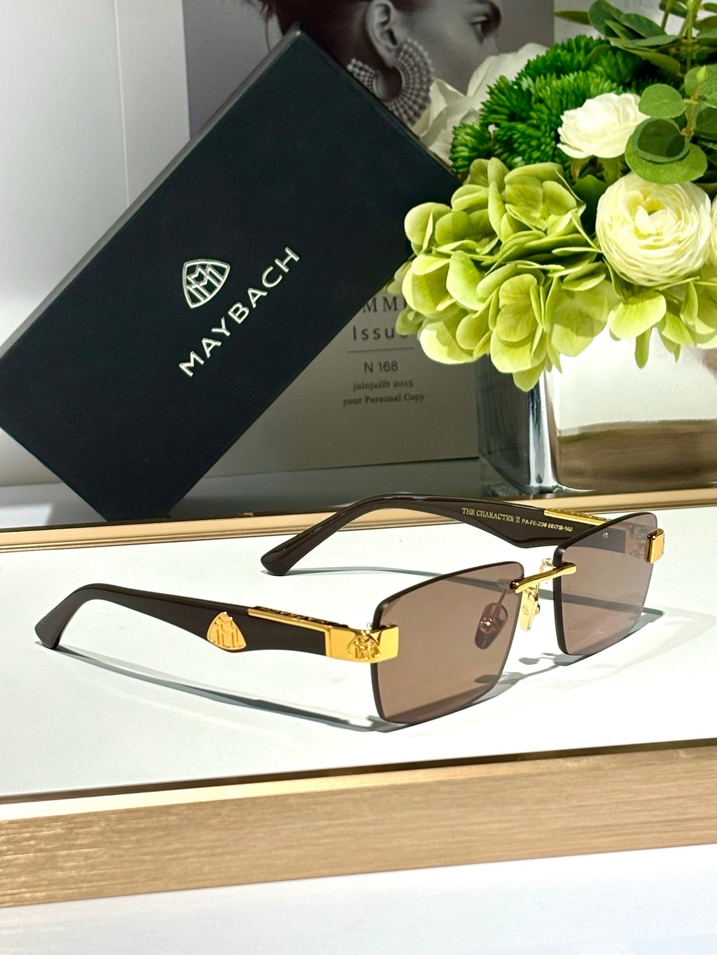 '-  MAYBACH The CHARACTER II  Unisex Sunglasses Mirror Zeiss Lenses 👑