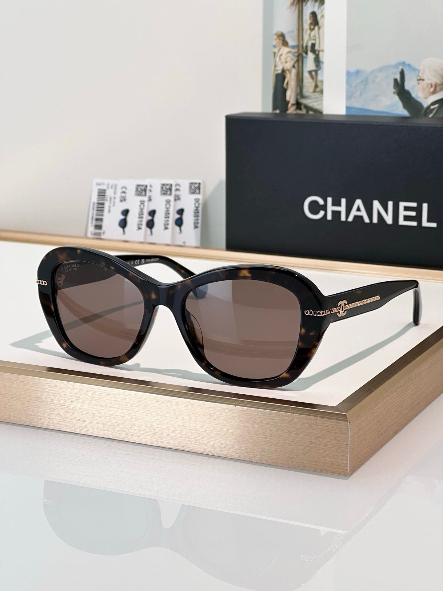 CHANEL 5510 Butterfly Polarises SUNGLASSES🖤