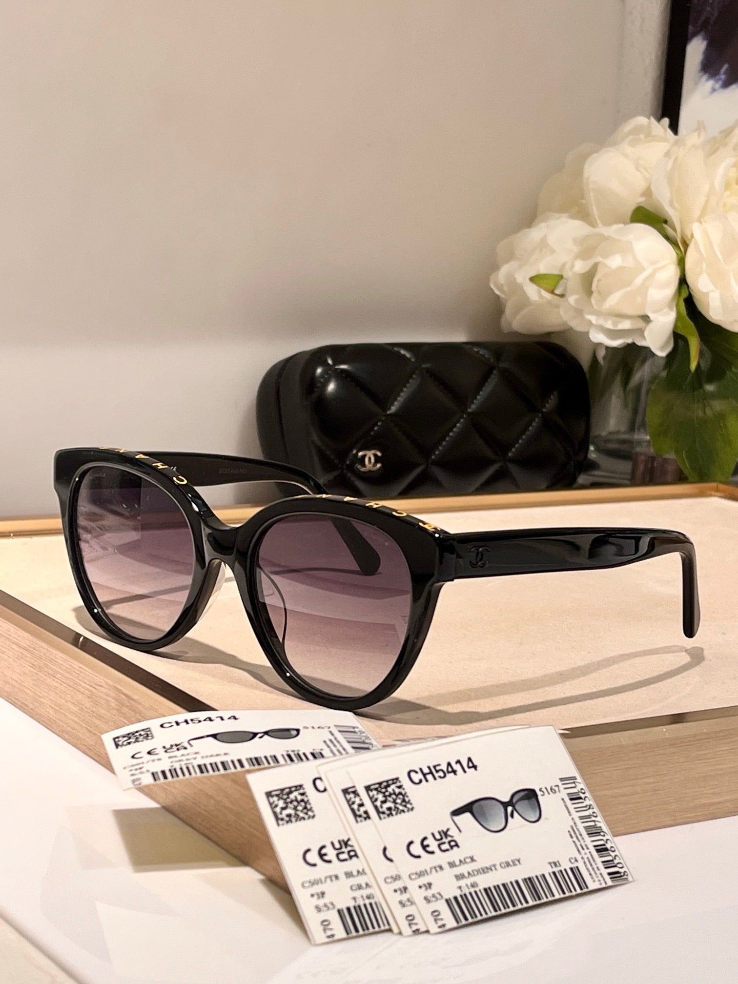CHANEL BUTTERFLY SUNGLASSES Acetate Black   🖤