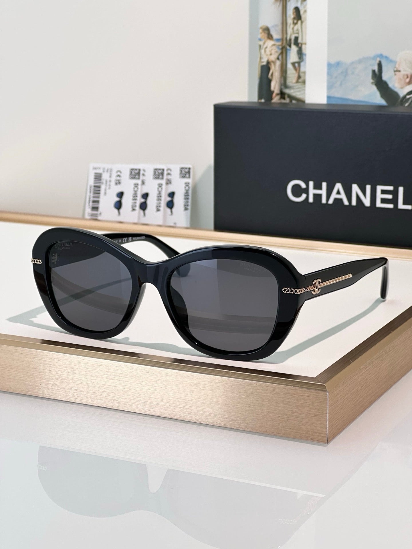 CHANEL 5510 Butterfly Polarises SUNGLASSES🖤