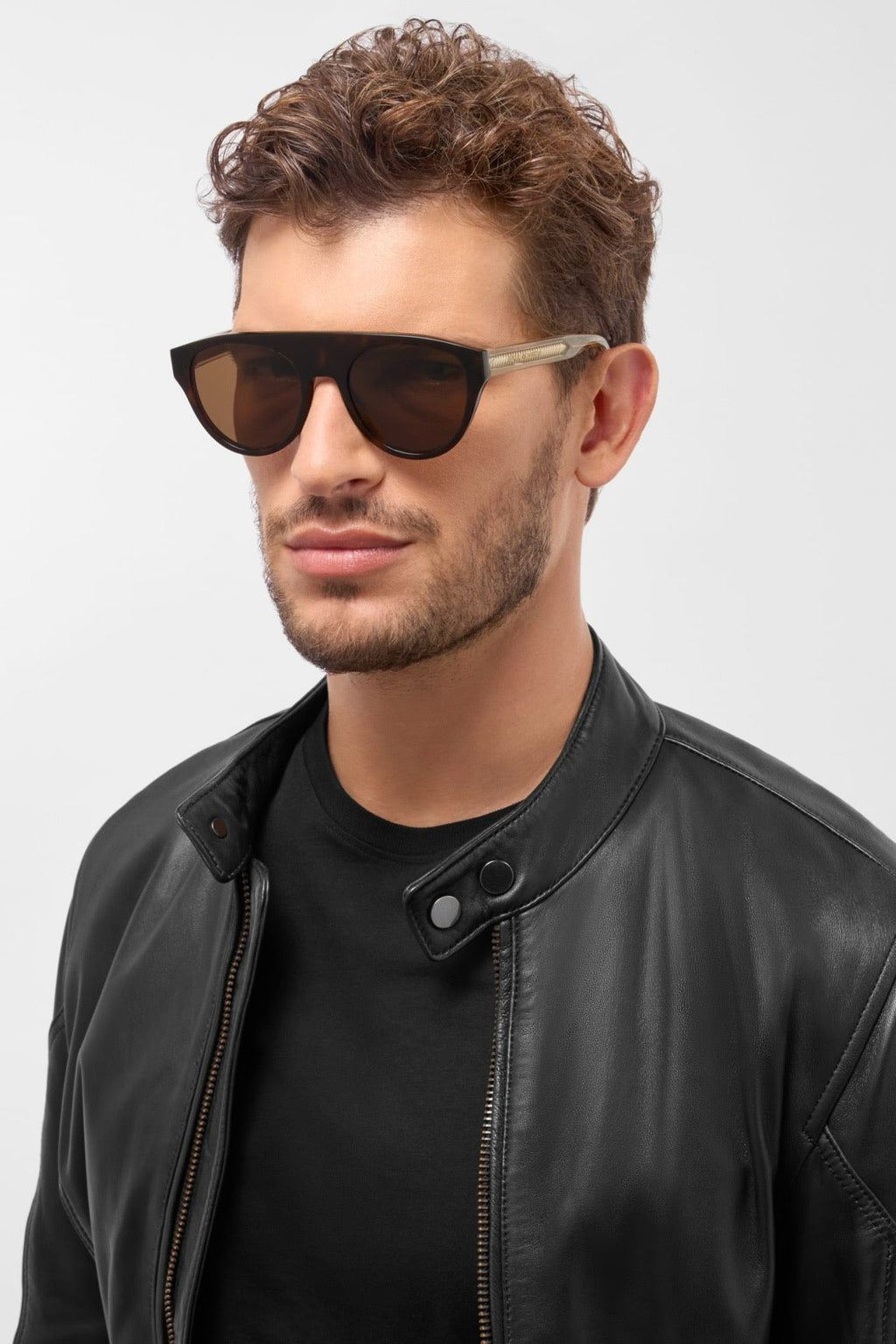 BVLGARI 40054 Bulgari Black Aviator  Sunglasses ✨