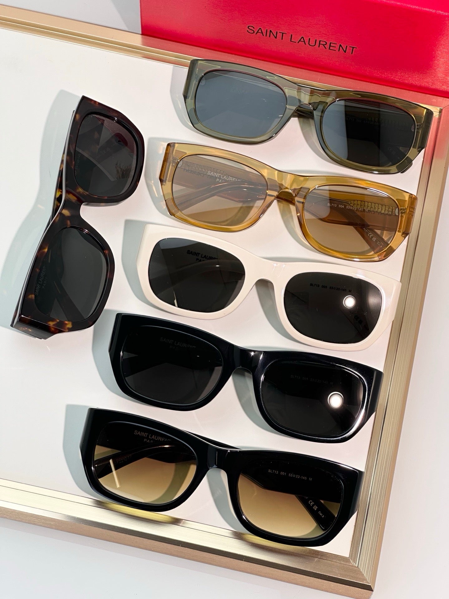 YSL Saint Laurent  SL 713 001 - As Seen On Valentina Sampaio Sunglasses ✨