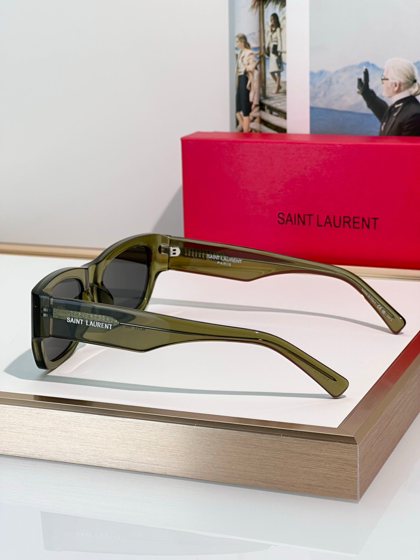 YSL Saint Laurent  SL 713 001 - As Seen On Valentina Sampaio Sunglasses ✨