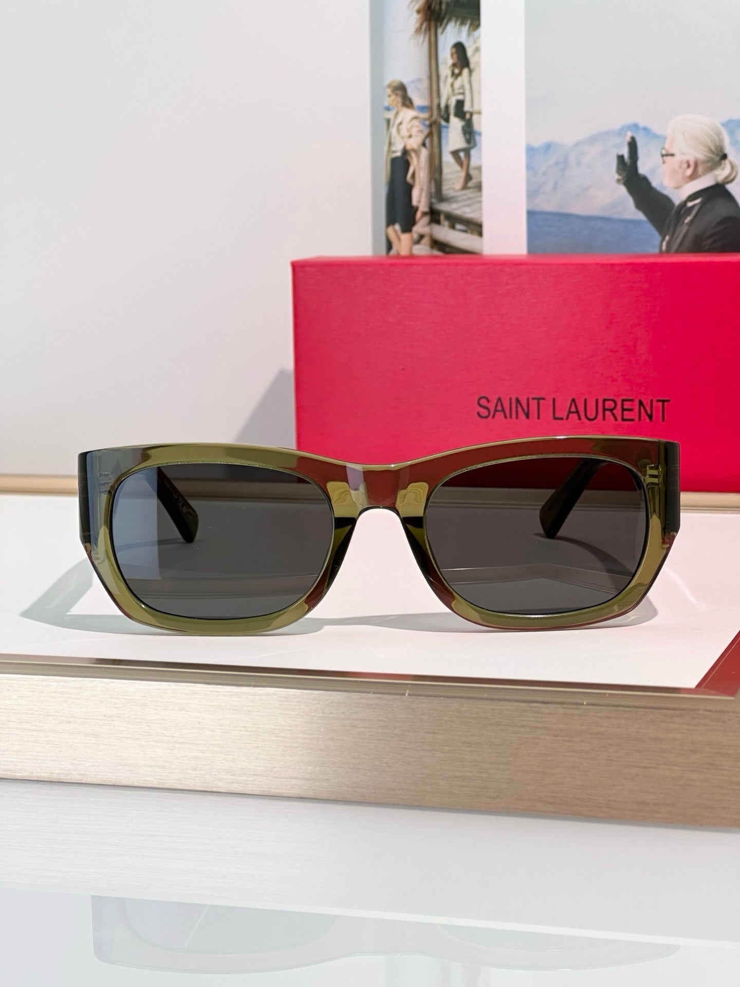 YSL Saint Laurent  SL 713 001 - As Seen On Valentina Sampaio Sunglasses ✨