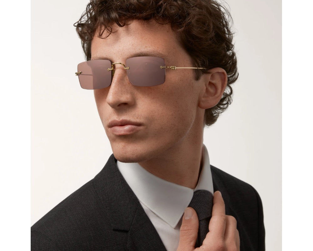 Cartier CT0367S 002 54 - Gold-Silver Unisex Sunglasses Precious 🐆 $11.000