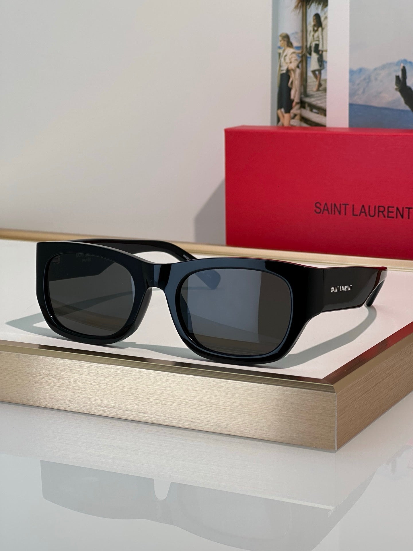YSL Saint Laurent  SL 713 001 - As Seen On Valentina Sampaio Sunglasses ✨