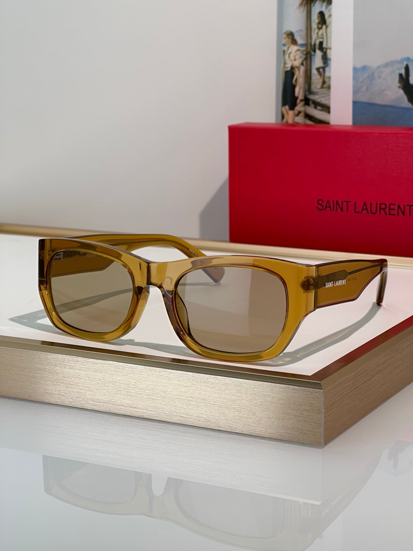 YSL Saint Laurent  SL 713 001 - As Seen On Valentina Sampaio Sunglasses ✨