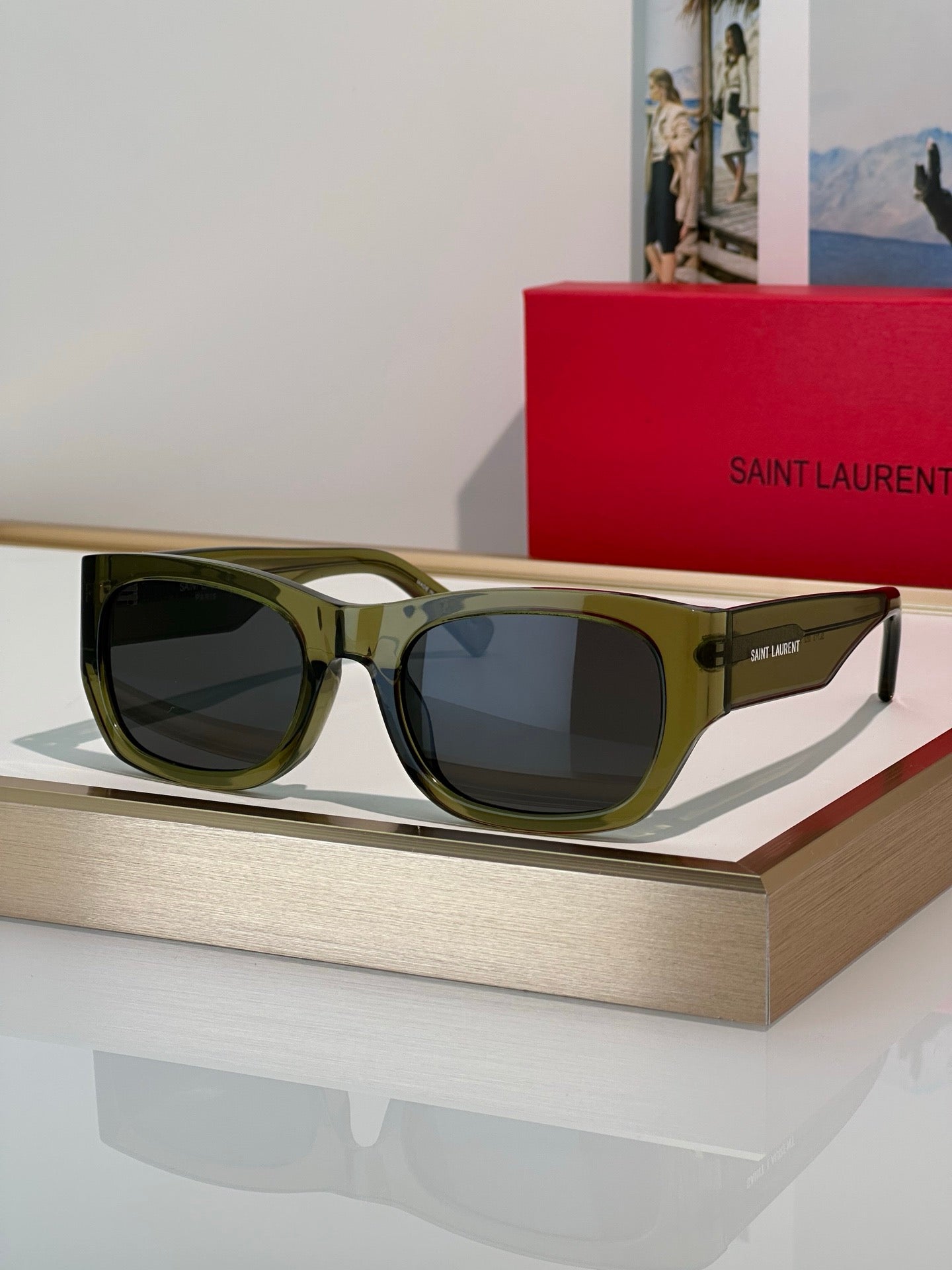 YSL Saint Laurent  SL 713 001 - As Seen On Valentina Sampaio Sunglasses ✨