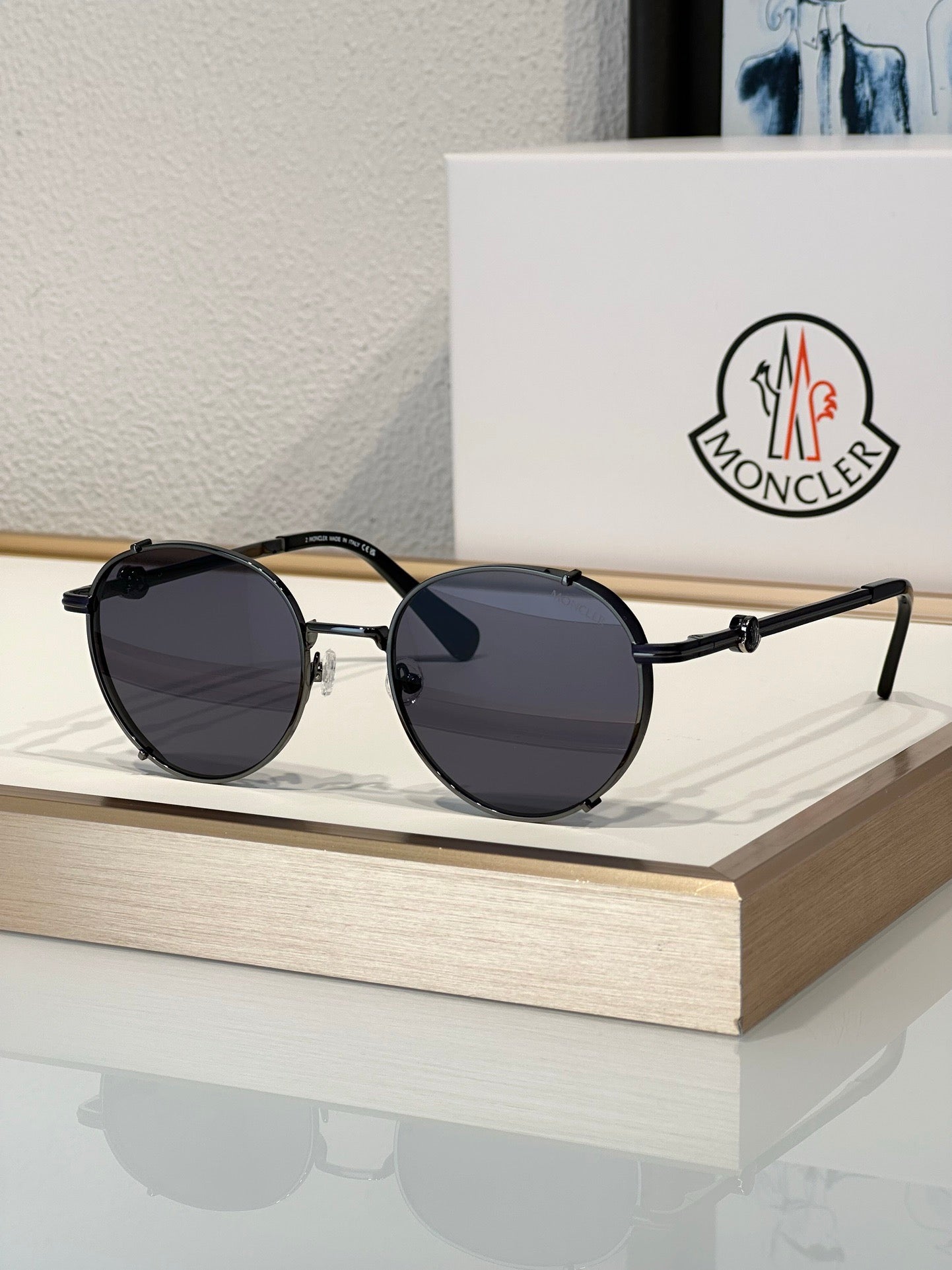 Moncler Eyewear Owlet round-frame Unisex Sunglasses✨