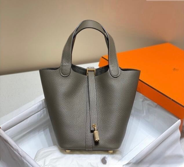 HERMES Hermes Picotin Lock Bag 18cm/22cm Taurillon Clemence Leather  ✨
