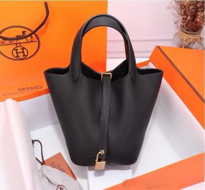 HERMES Hermes Picotin Lock Bag 18cm/22cm Taurillon Clemence Leather  ✨