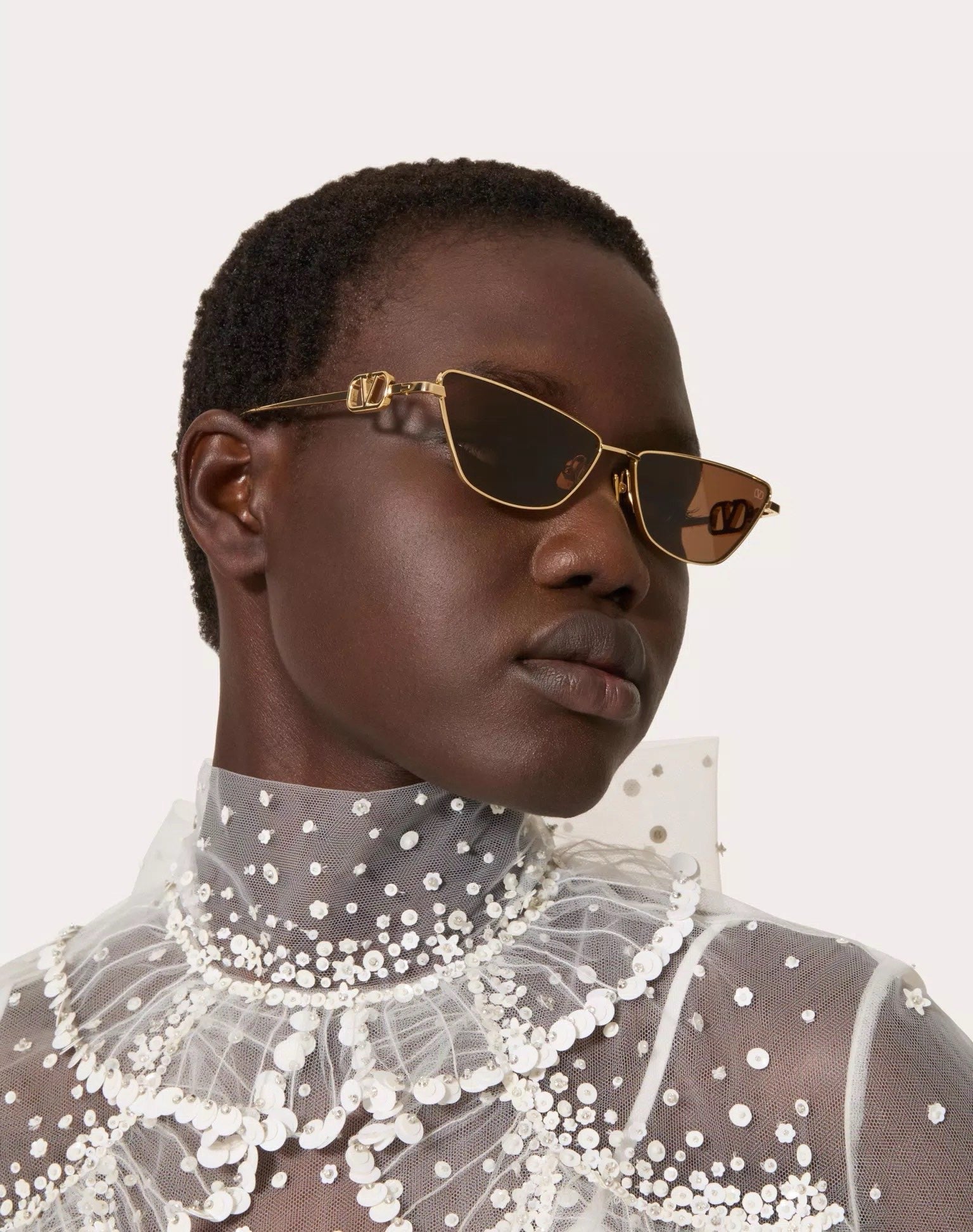 Valentino VLOGO SIGN CAT-EYE TITANIUM FRAME VLS135B Sunglasses✨