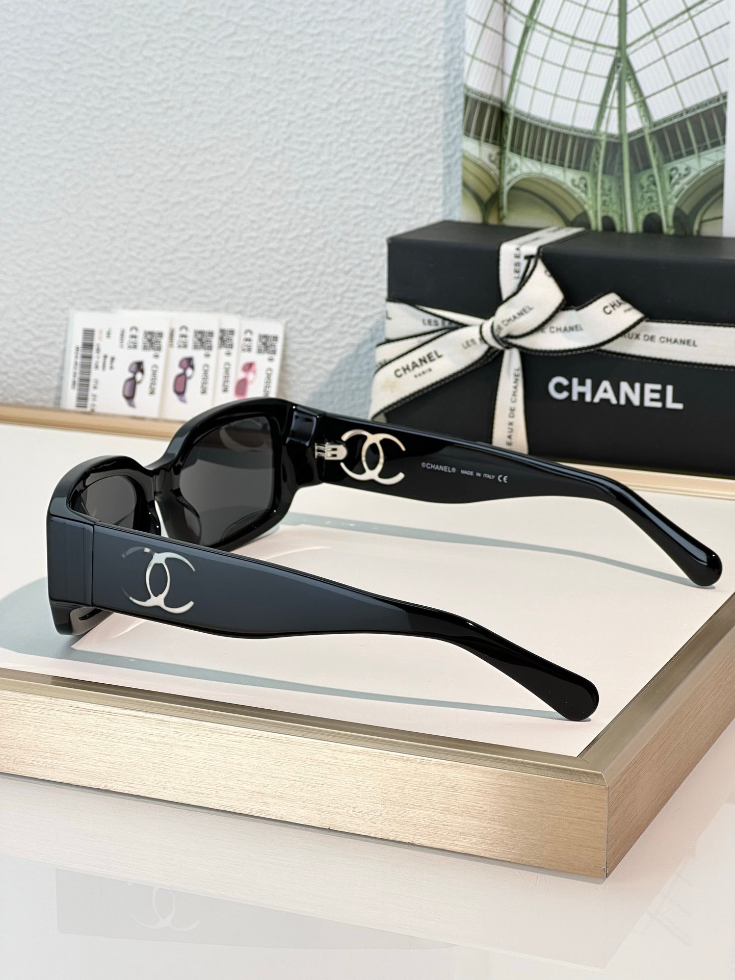 CHANEL 5526 Rectangle SUNGLASSES Acetate Black  🖤