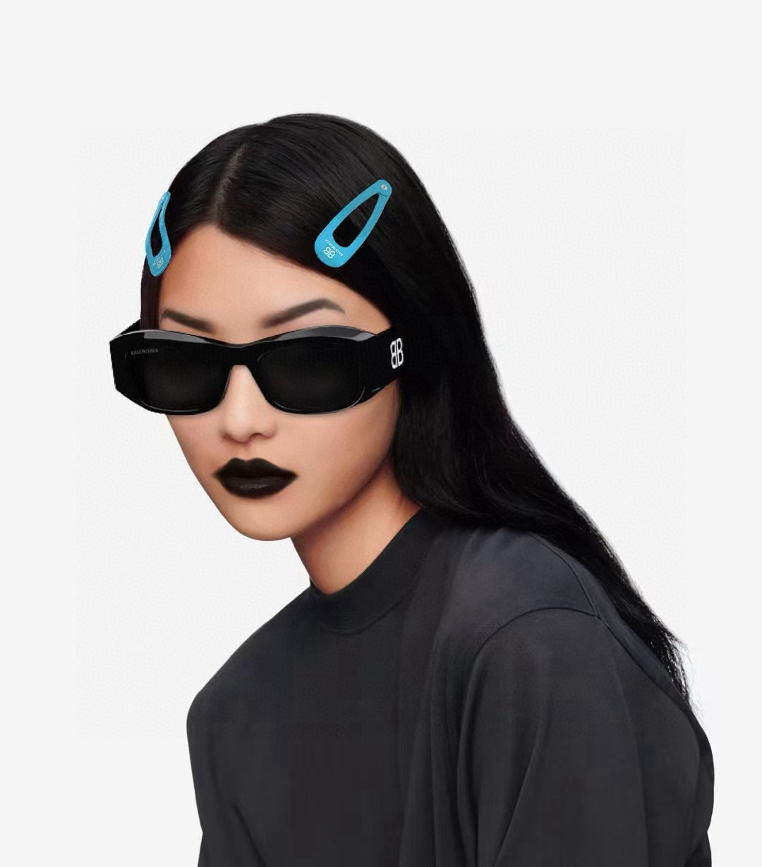 BALENCIAGA BB0397SK BB Logo Sunglasses🖤