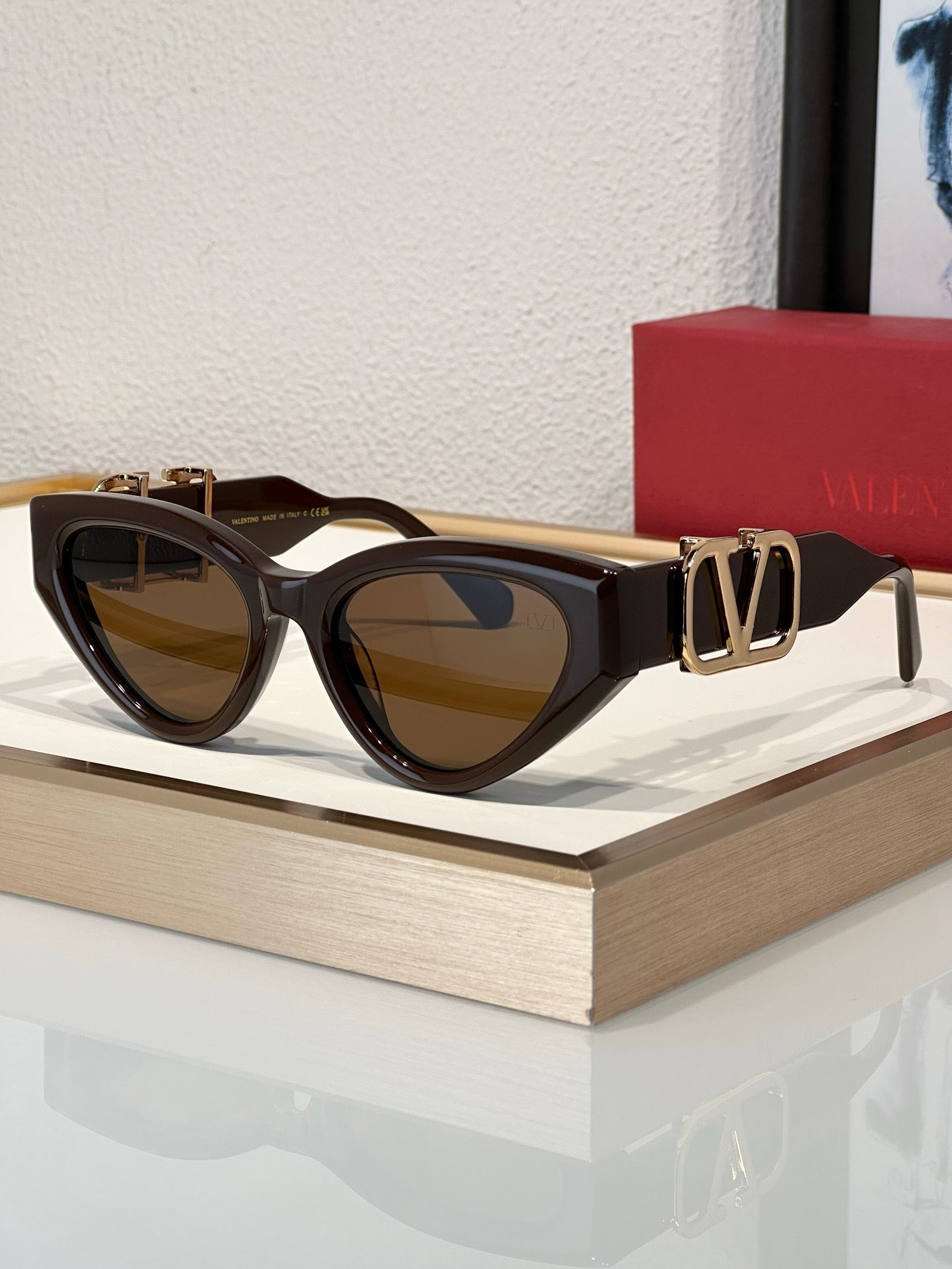 '-  Valentino KYLIE JENNER V-Due Acetate & Titanium Cat-Eye Sunglasses✨