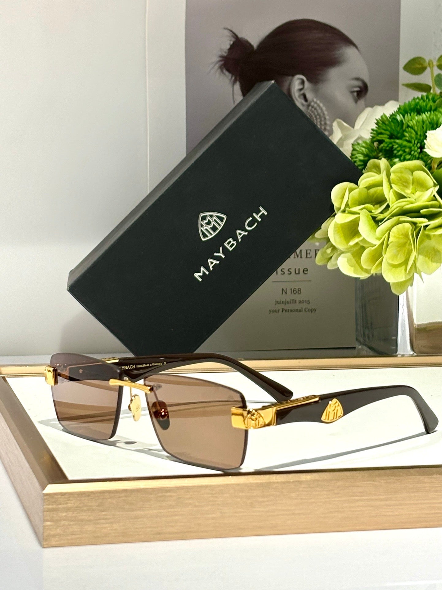 '-  MAYBACH The CHARACTER II  Unisex Sunglasses Mirror Zeiss Lenses 👑