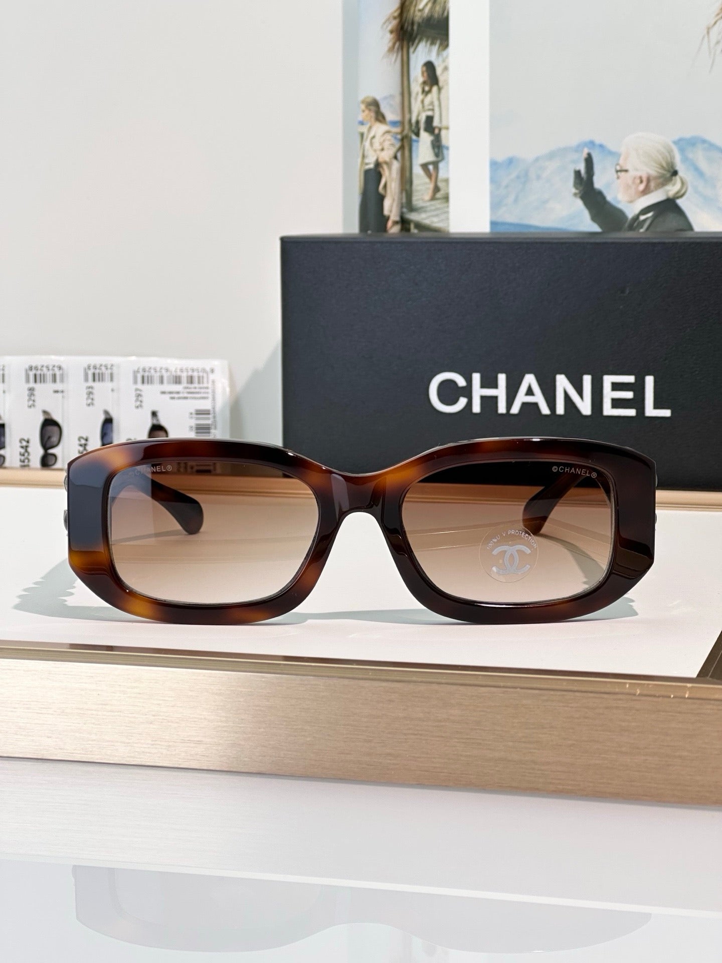 CHANEL RECTANGLE Sunglasses 5542 Acetate  🖤