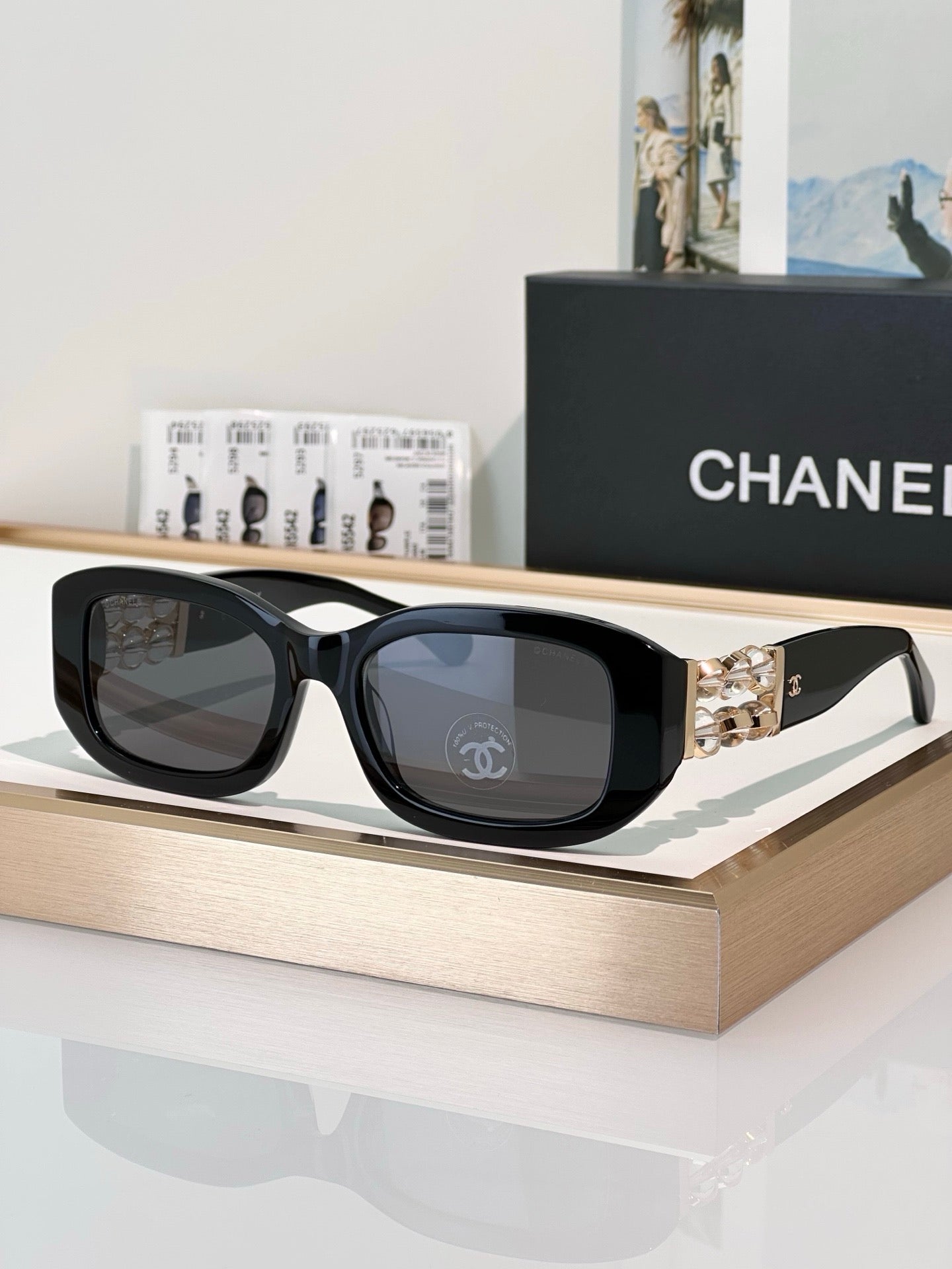 CHANEL RECTANGLE Sunglasses 5542 Acetate  🖤