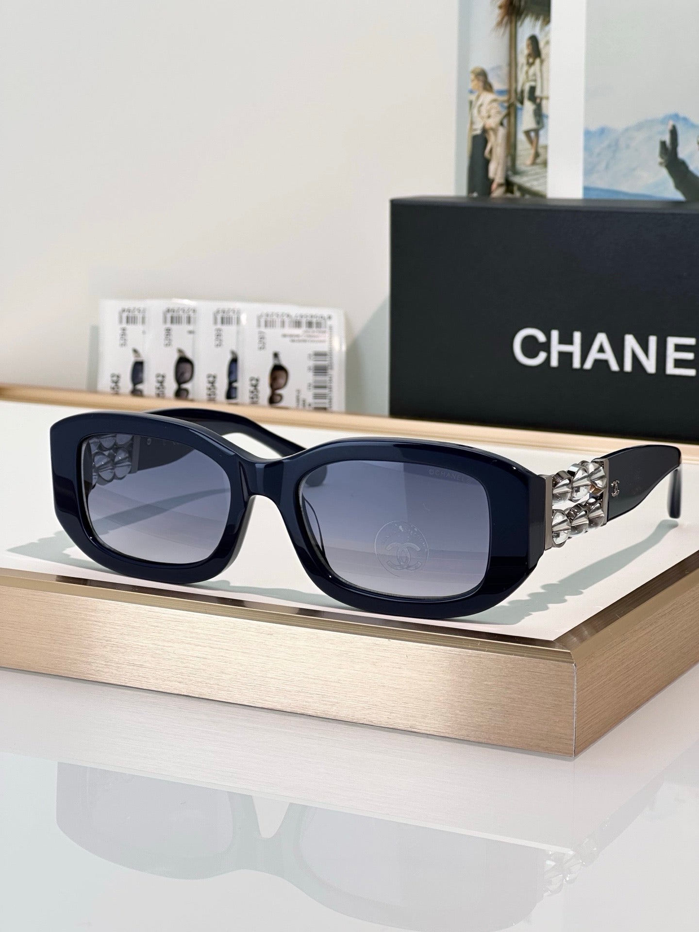 CHANEL RECTANGLE Sunglasses 5542 Acetate  🖤
