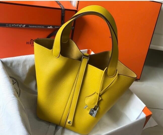 HERMES Hermes Picotin Lock Bag 18cm/22cm Taurillon Clemence Leather  ✨