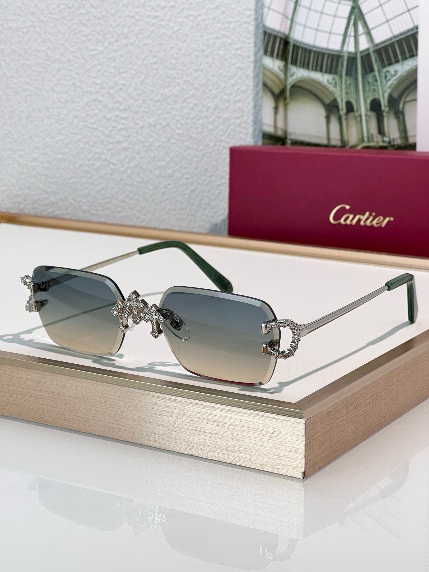 '-  Cartier C-decor PREMIÈRE DE CARTIER CT0679 Diamond Sunglasses 🐆