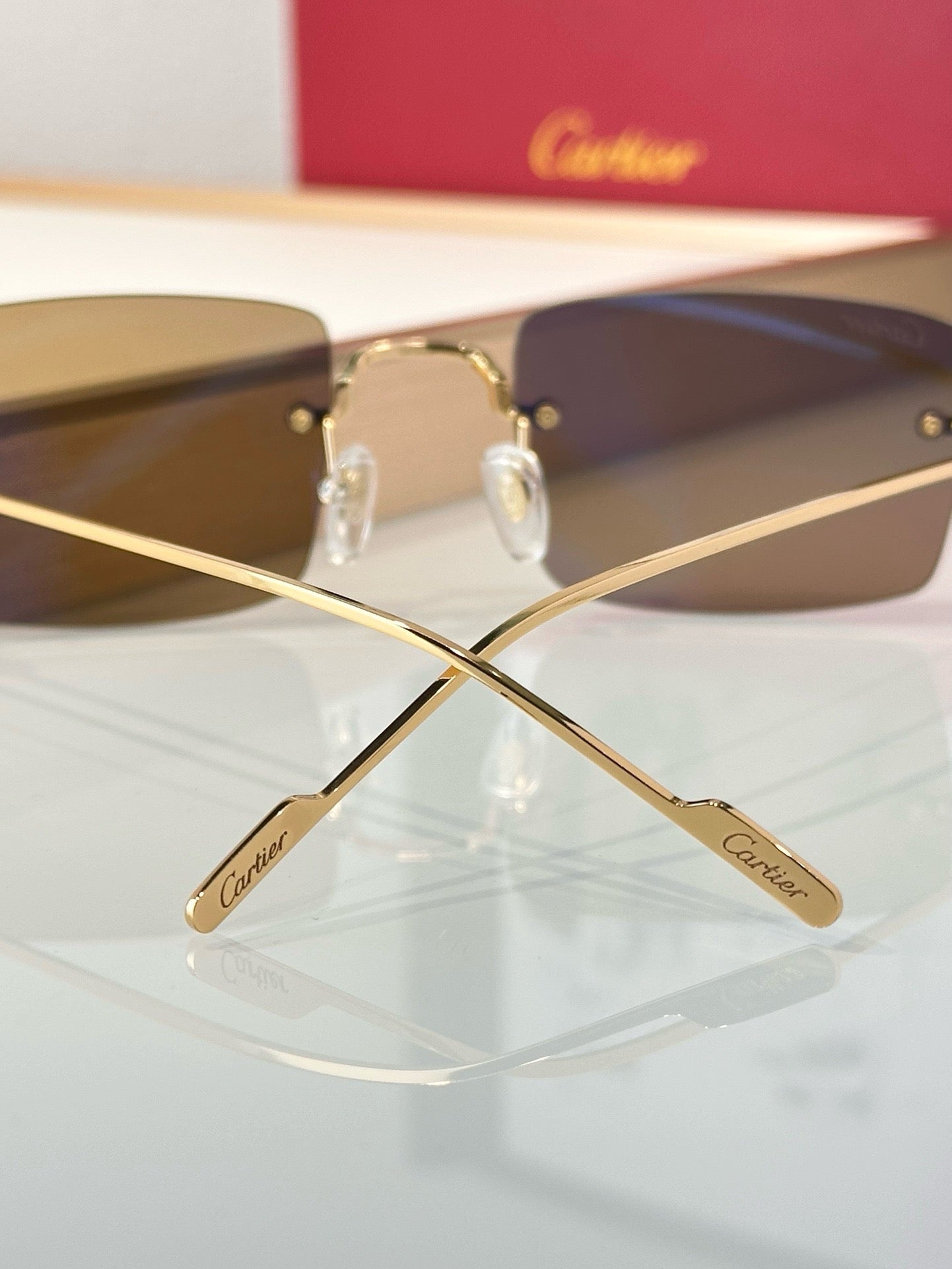 Cartier CT0367S 002 54 - Gold-Silver Unisex Sunglasses Precious 🐆 $11.000