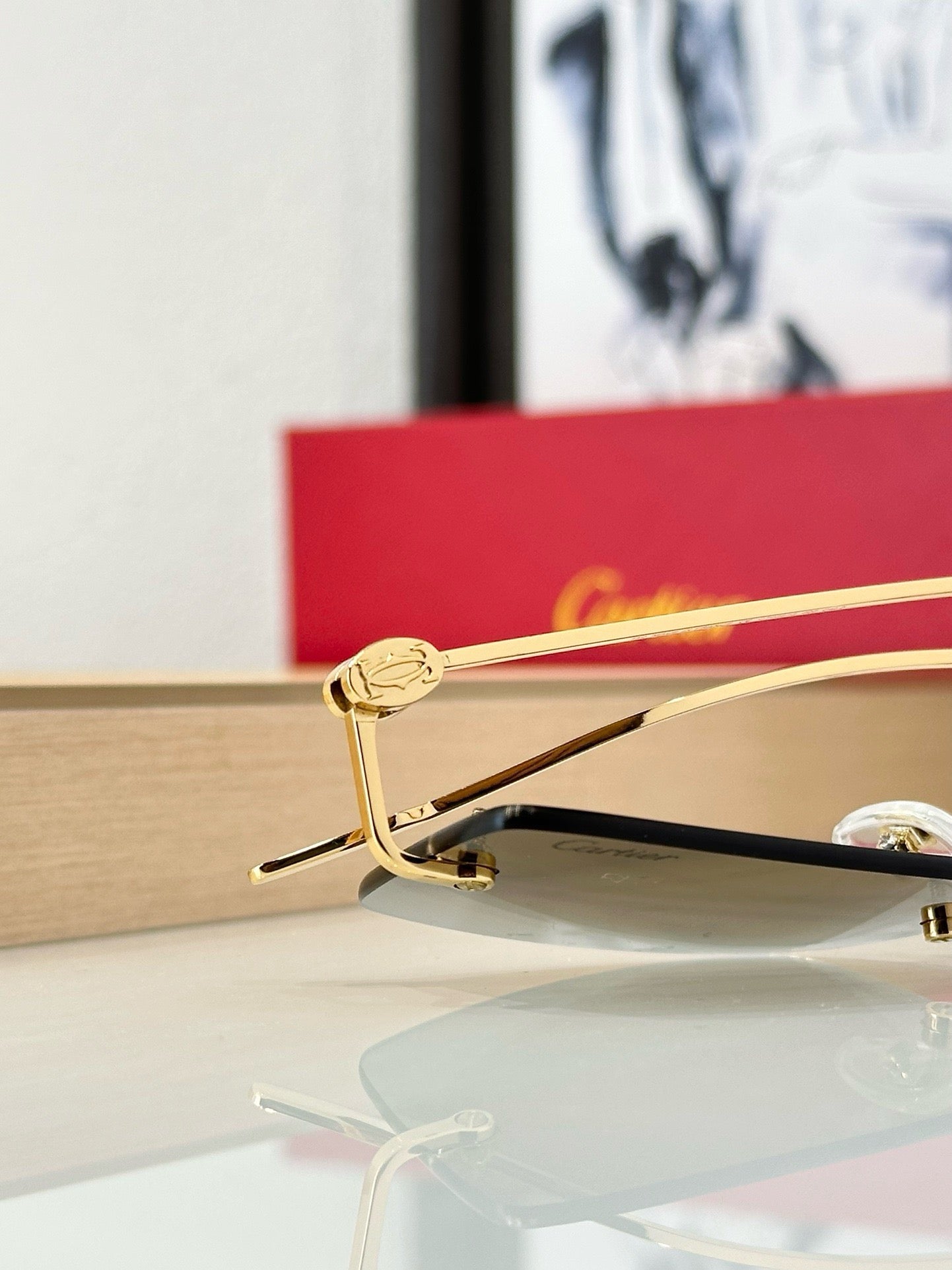 Cartier CT0367S 002 54 - Gold-Silver Unisex Sunglasses Precious 🐆 $11.000