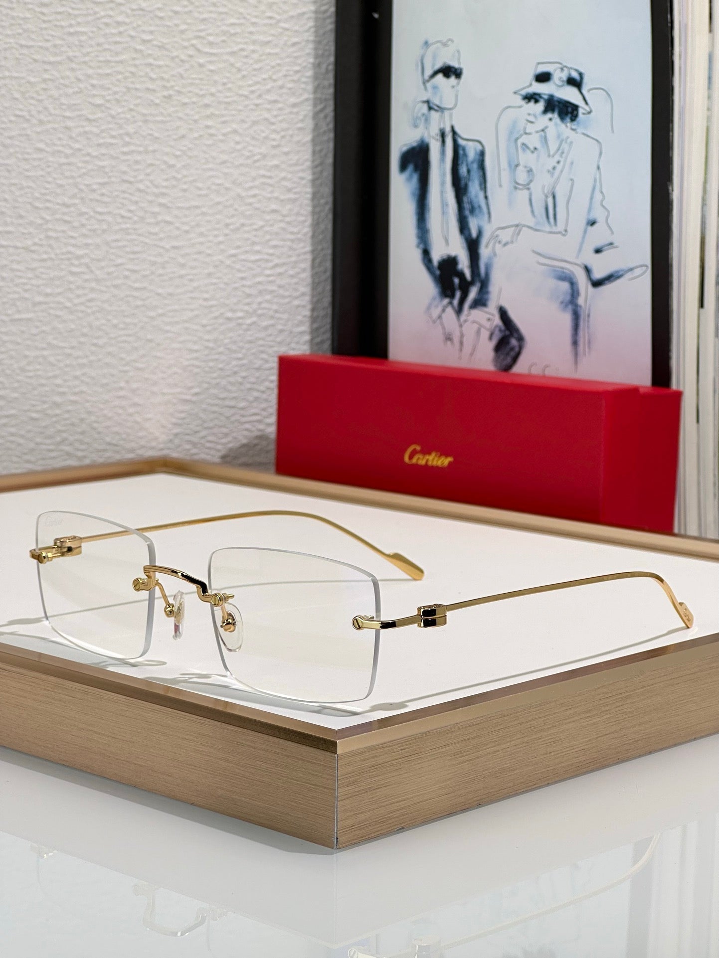 Cartier CT0367S 002 54 - Gold-Silver Unisex Sunglasses Precious 🐆 $11.000