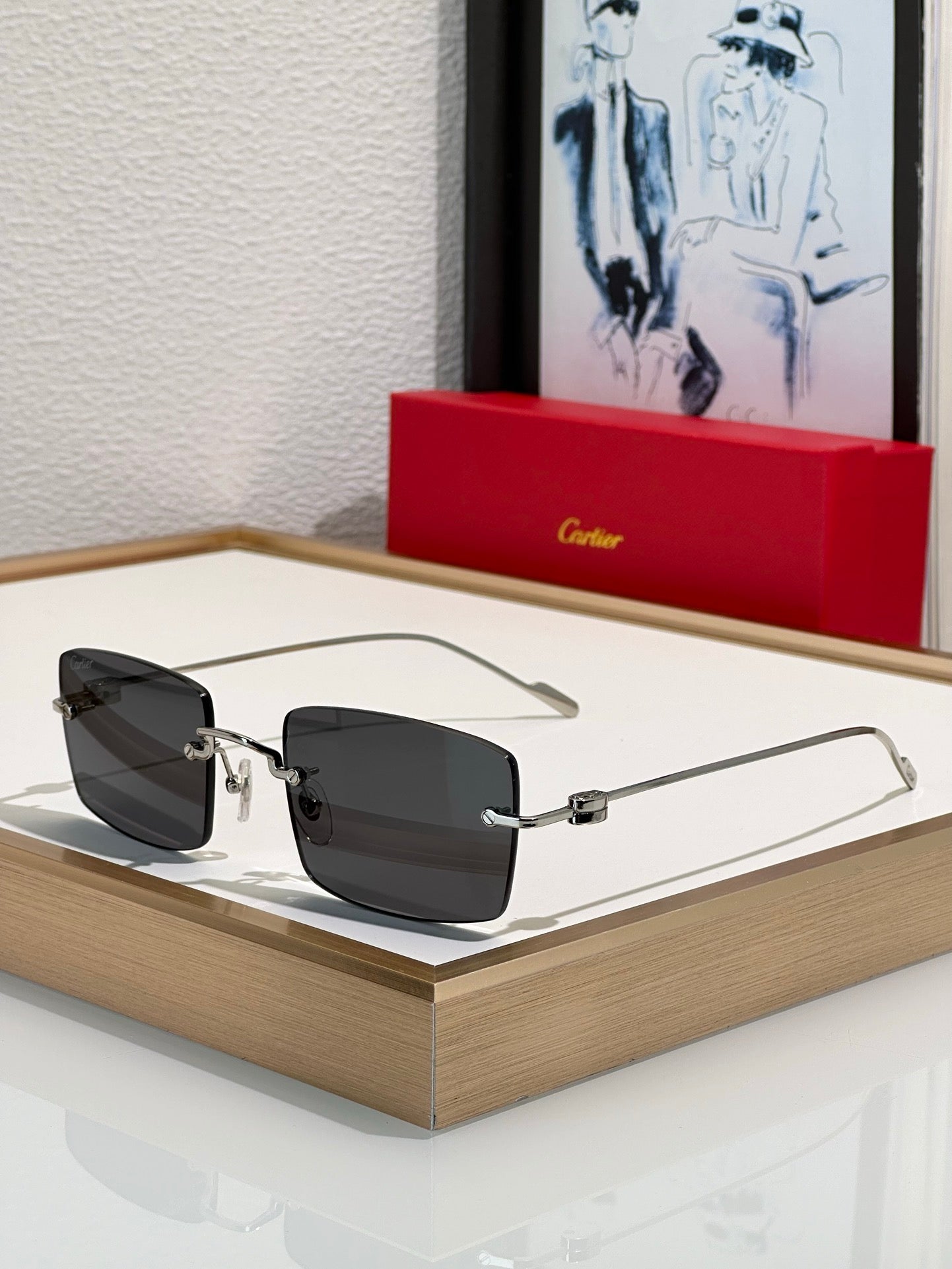 Cartier CT0367S 002 54 - Gold-Silver Unisex Sunglasses Precious 🐆 $11.000