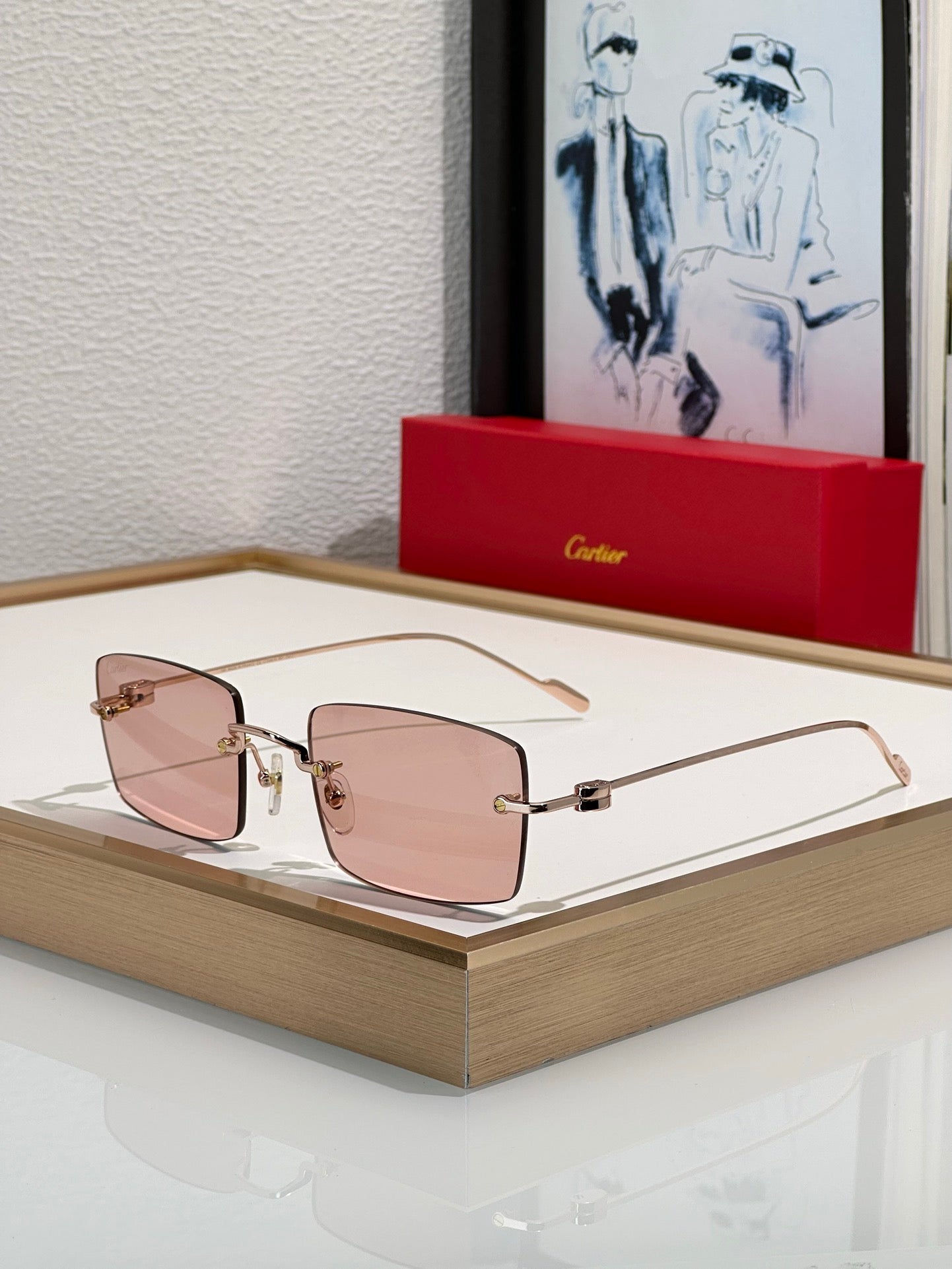 Cartier CT0367S 002 54 - Gold-Silver Unisex Sunglasses Precious 🐆 $11.000