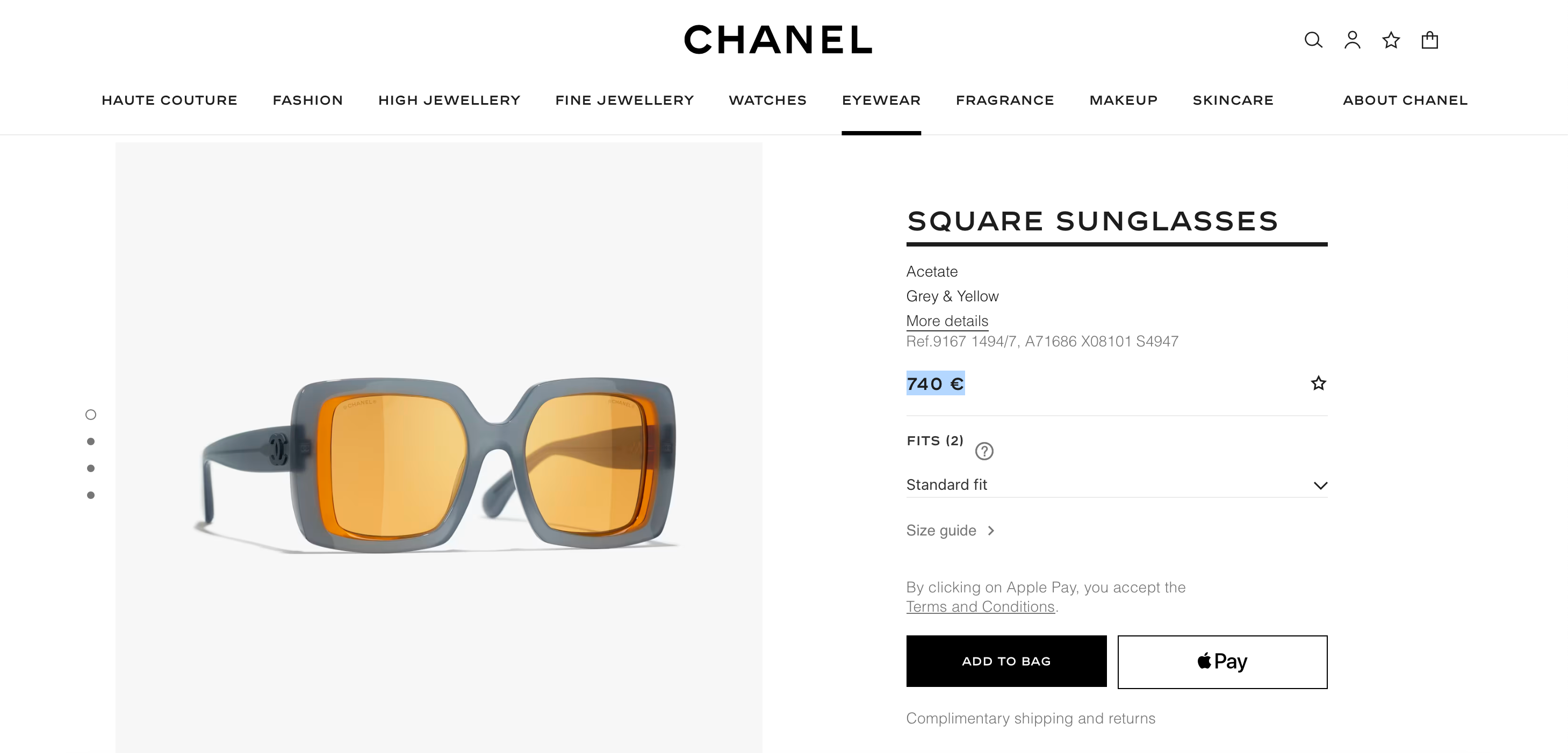 CHANEL SQUARE Sunglasses 9167 🖤